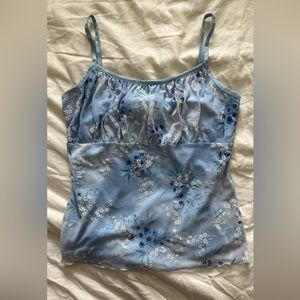 verge girl floral mesh cami